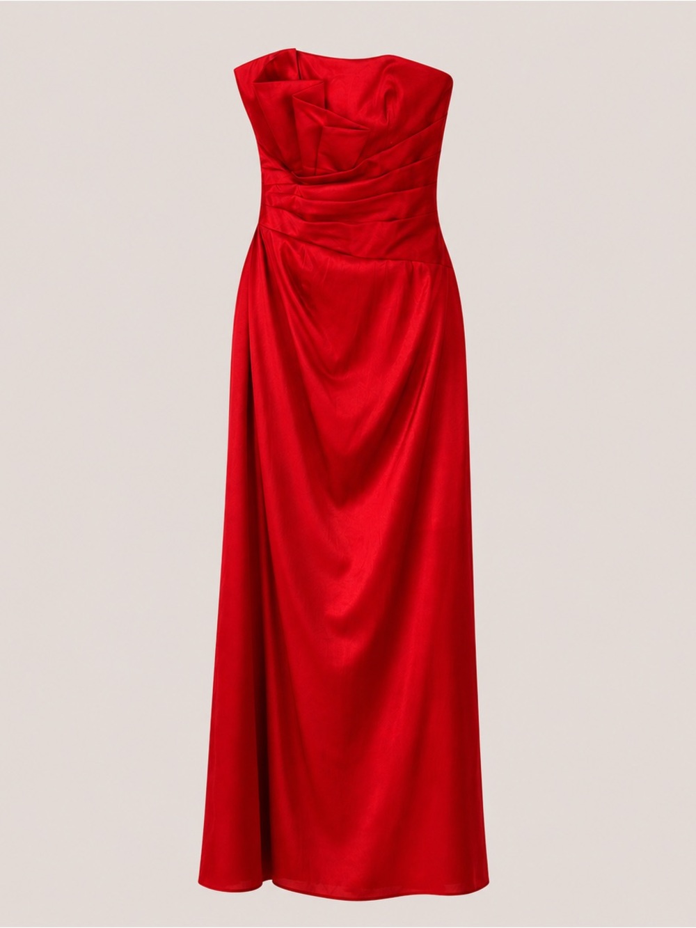 Jessica McClintock Strapless Red Formal Evening Gown Dress Size 6 Vintage Y2K